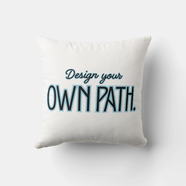 Almofada Inspirational Throw Pillow – Minimalist Motivation (Verso)