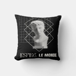 Almofada Inspire le Monde – Design de Arte Estético Moderno