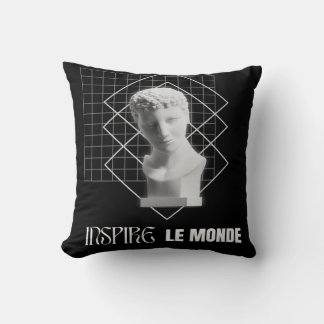 Almofada Inspire le Monde – Design de Arte Estético Moderno
