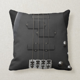 Almofada Instrumento preto de baixo de guitarra