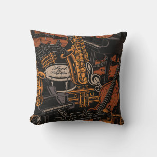 Almofada Instrumentos Musicais Em Todos Os Lados