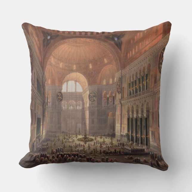Almofada Interior de Haghia Sophia, Constantinople, bar. 18 (Frente)