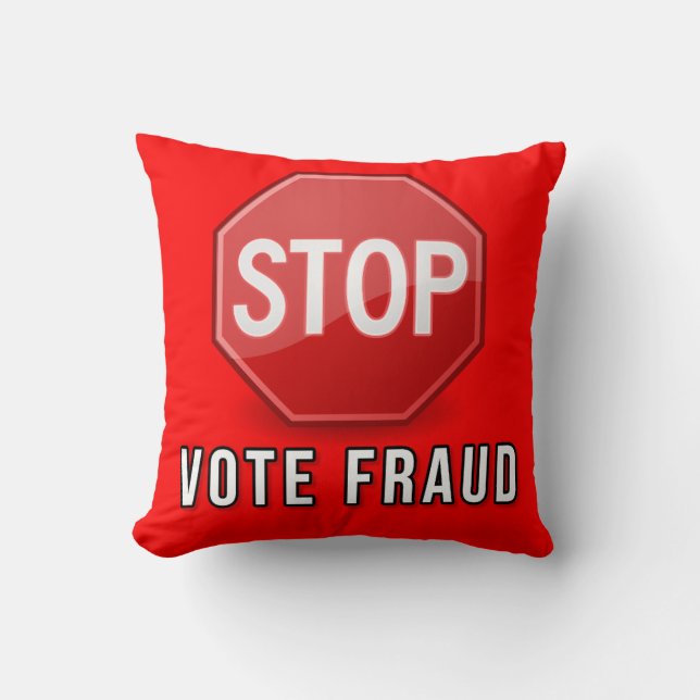 Almofada Interromper Fraude De Votação (Frente)