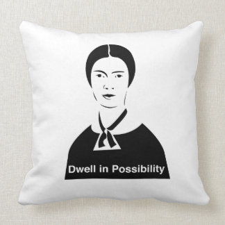 Almofada Interrupção de Emily Dickinson no travesseiro da
