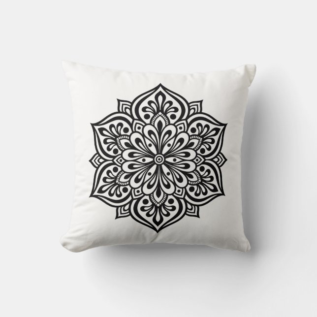 Almofada Intricada Boho Mandala (Frente)