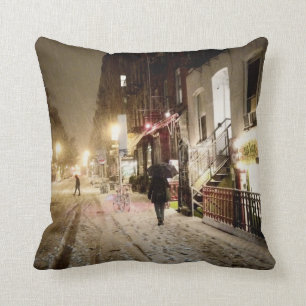 Almofada Inverno de New York - neve na zona leste mais