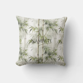 Almofada Ioga de Mindfulness do Bambu Verde