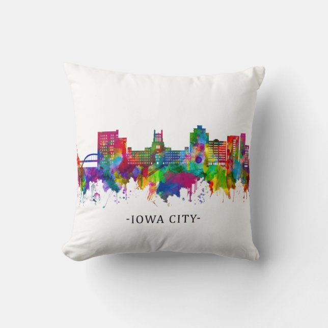 Almofada Iowa City Skyline (Frente)
