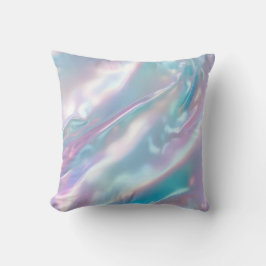 Almofada Iridescent Holographic Modern Blue Pink