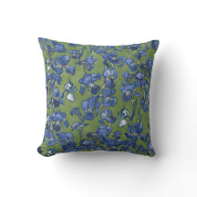 Íris de Vincent Van Gogh Azul Cobalto Verde Samamb