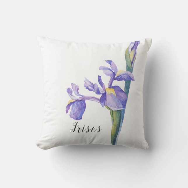Almofada Íris Floral Aquarela (Frente)