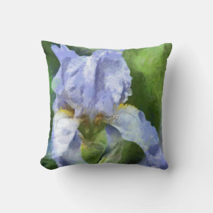 Almofada Íris roxa bonita travesseiro decorativo pintado