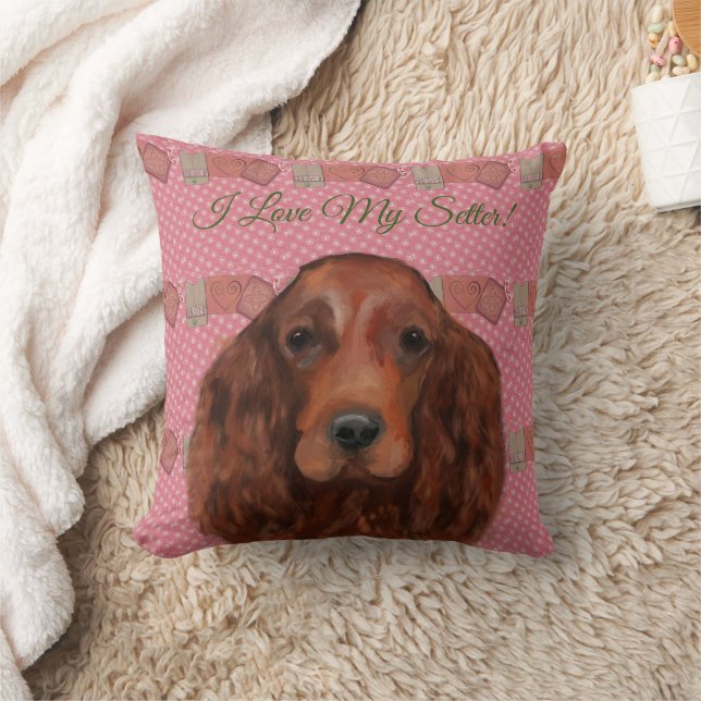 Almofada Irish Red Setter (Cobertor)