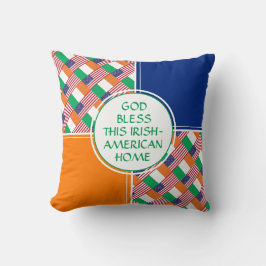 Almofada IRLANDÊS-AMERICANO Orgulhoso | Patriota | DEUS ABE