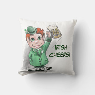Almofada Irlandês Cheers! Travesseiro Dia de São Patrício