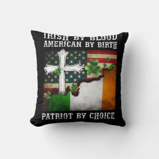 Almofada Irlandês Por Blood American Por Nascimento Patriot