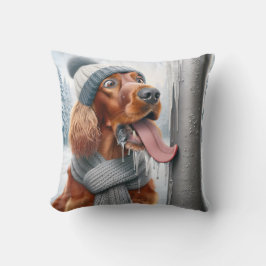 Almofada Irlandês Setter Com Tongue Em Polos Congelados