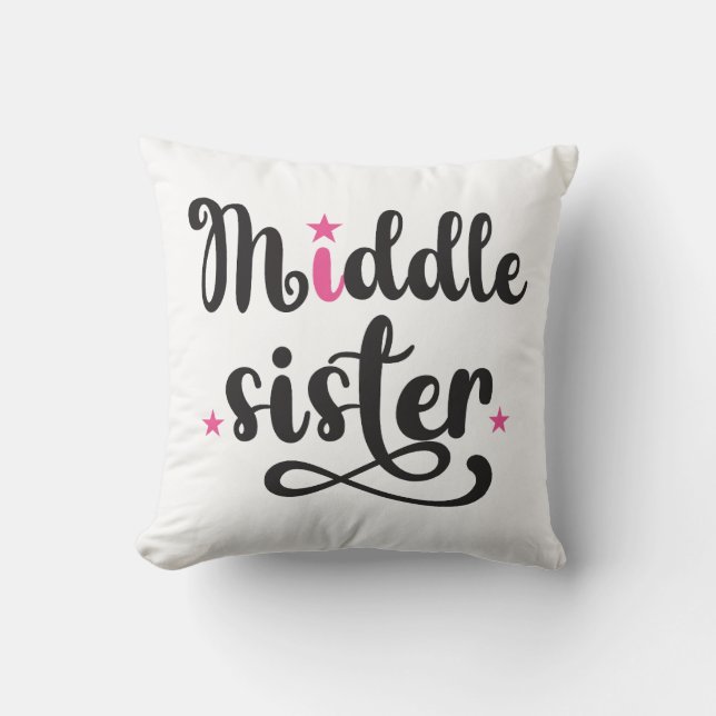 Almofada Irmã Média, Estrelas Bonitas (Frente)