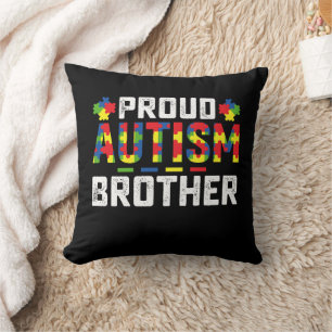 Almofada Irmão Orgulhoso da Conscientização do Autismo Famí
