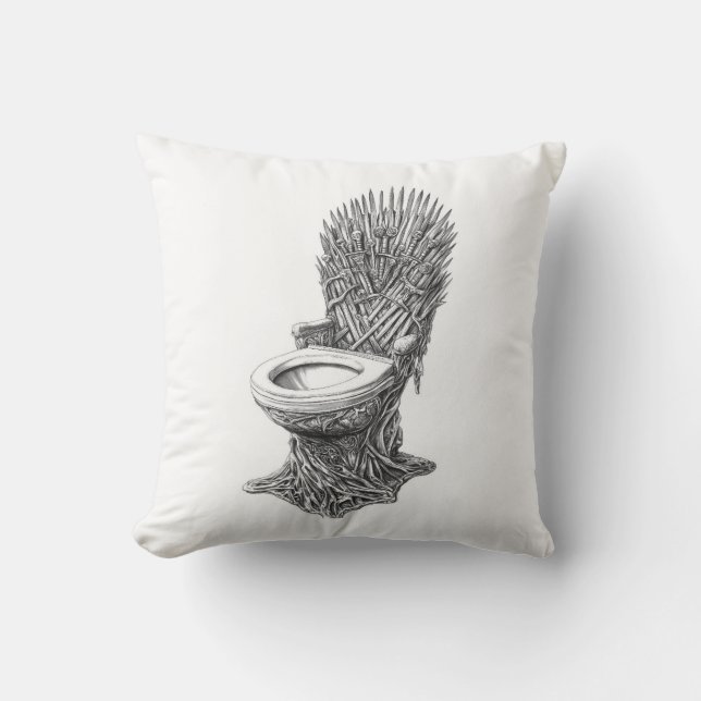 Almofada Iron Throne Toilet – Funny Game of Thrones (Frente)