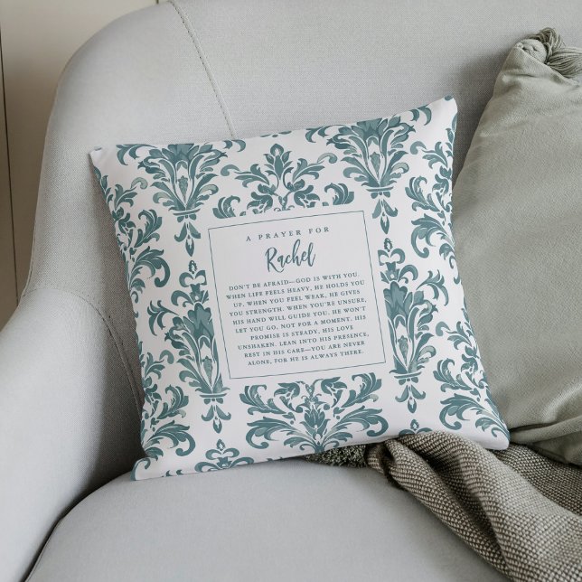 Almofada Isaiah 41:40 Oração Personalizada para seu Present (Custom Prayer Pillow – Add a Name for a Personalized Christian Keepsake Gift)
