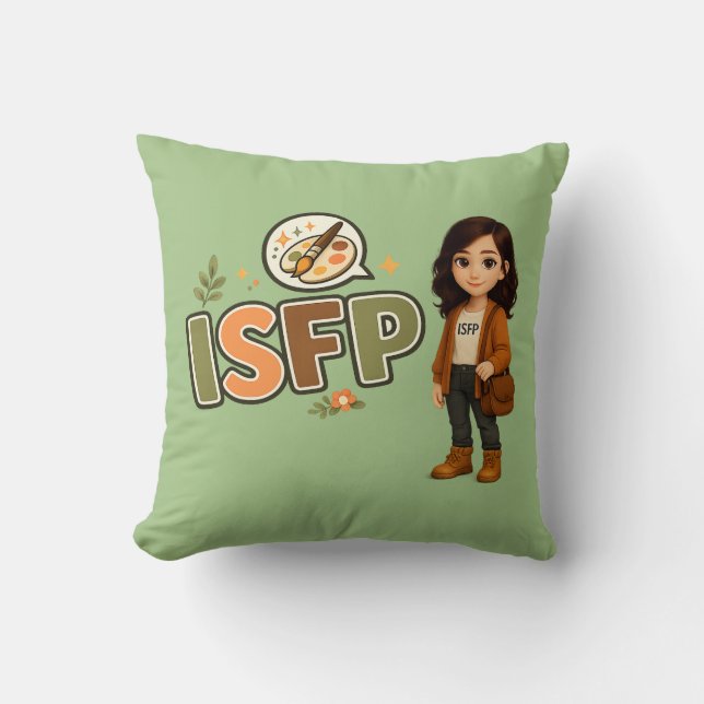 Almofada ISFP — A Artista Livre (Frente)