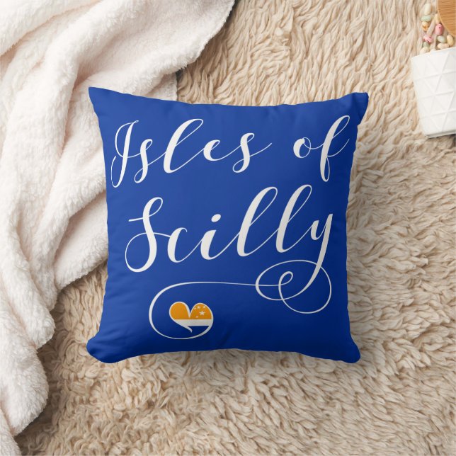 Almofada Isles of Scilly Flag Heart (Cobertor)