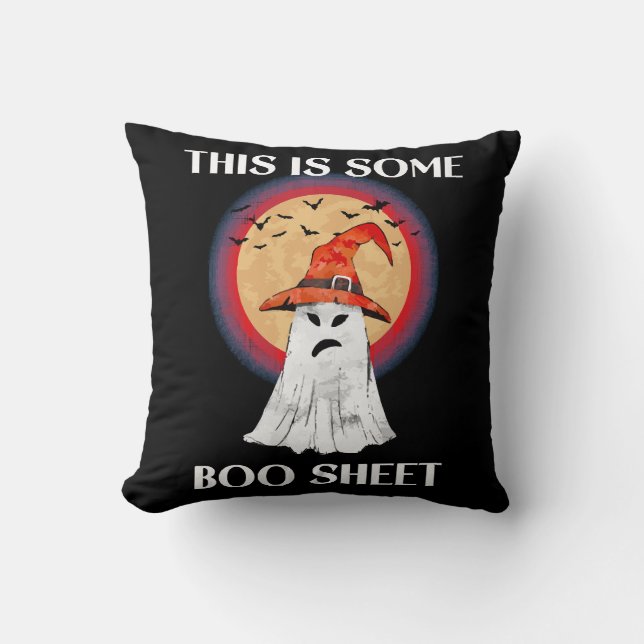 Almofada Isso É Alguma Folha de Boo Dia das Bruxas Fantasma (Frente)