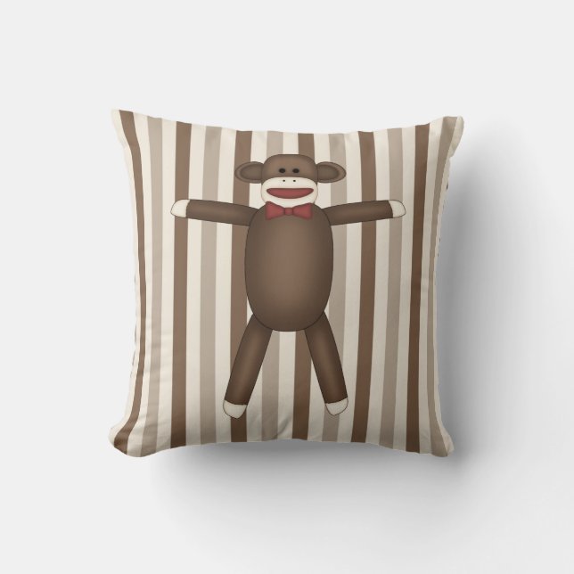 Almofada Itens de Decoração Inicial do Macaco de Choque Ado (Frente)