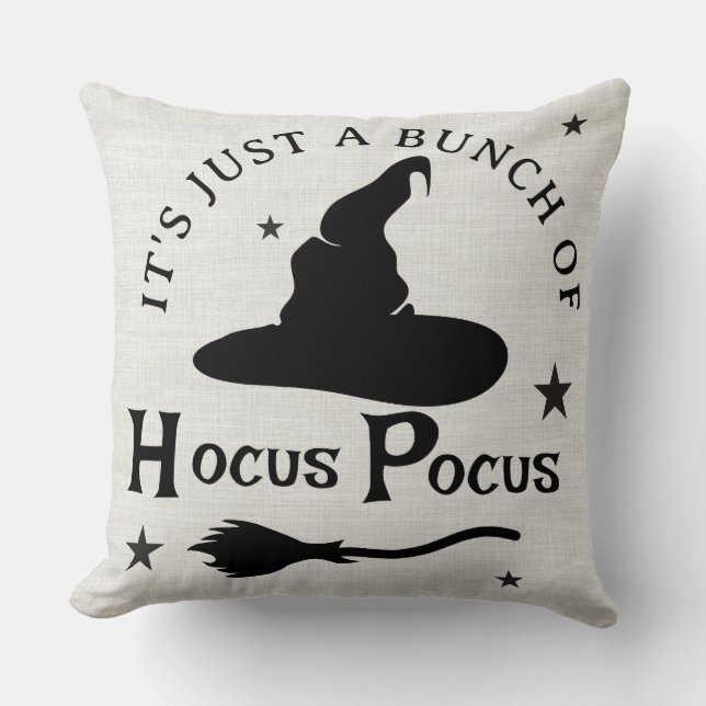 Almofada It's Just a Bunch of Hocus Pocus Throw Pillow (Frente)
