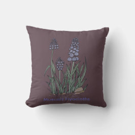 Almofada Jacintos Muscari Azuis