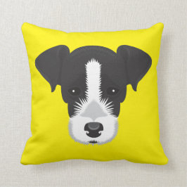 Almofada Jack amarelo Russell Terrier
