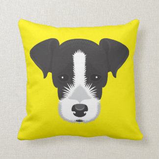 Almofada Jack amarelo Russell Terrier