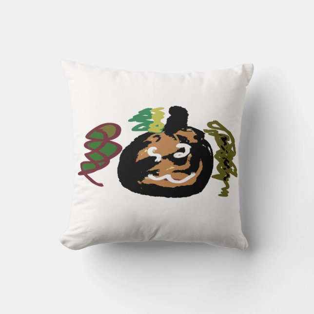 Almofada Jack de Halloween o café da lanterna (Frente)