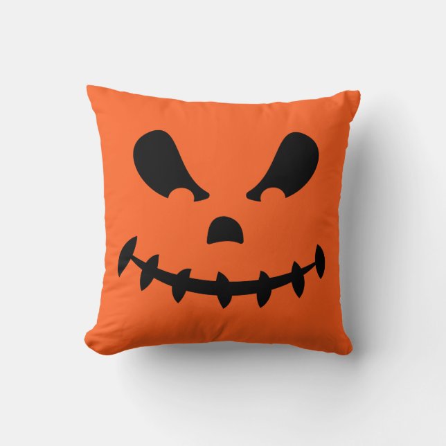 Almofada Jack O Lanterna Travesseiro decorativo de rosto de (Frente)