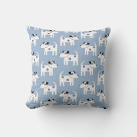 Jack Russell Terrier Dog Pattern Blue