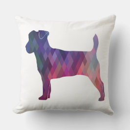 Almofada Jack Russell Terrier Geométrico Pattern Silhouette