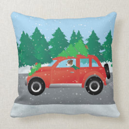 Almofada Jack Russell Terrier guiando árvore do carro no to