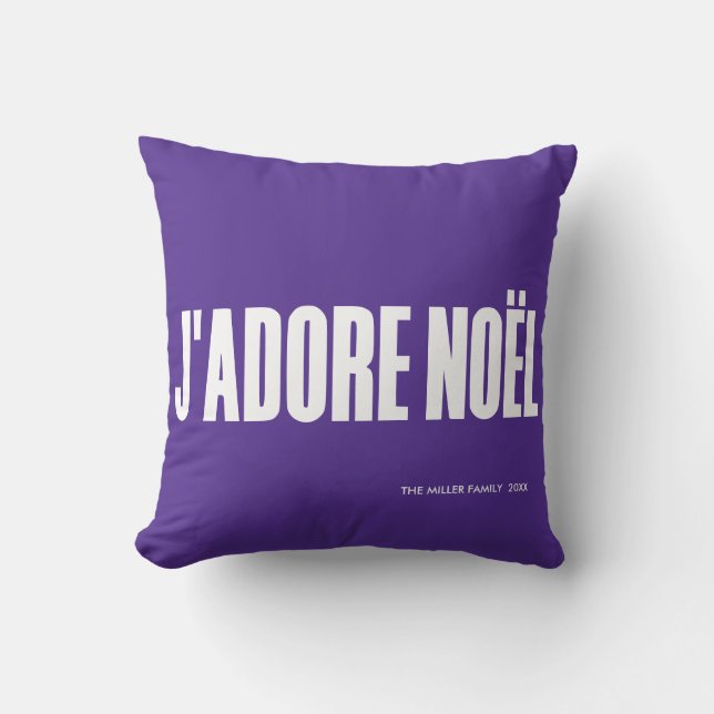 Almofada J'adore Noël! (Frente)