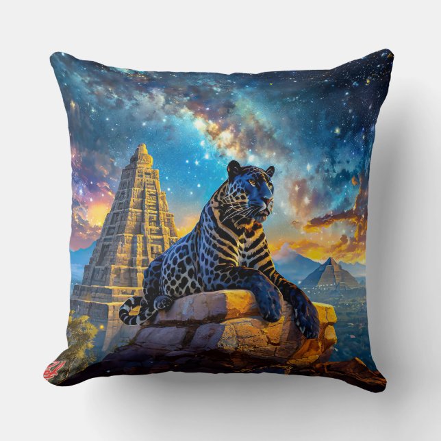 Almofada Jaguar Stargazer Design por Rich AMeN Gill (Frente)