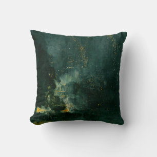 Almofada James Whistler - Noite em preto e Dourado