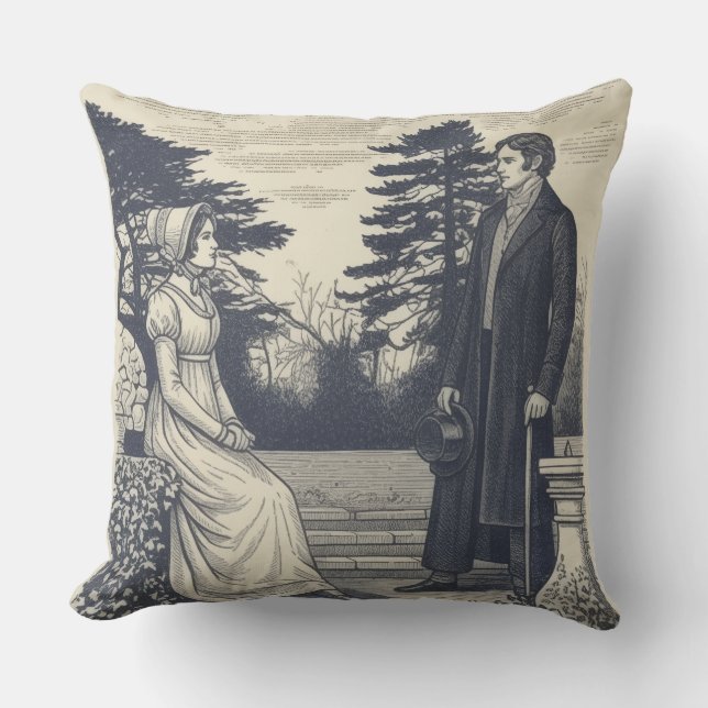 Almofada Jane Austen couples (Frente)