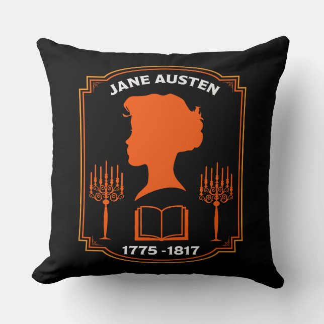 Almofada Jane Austen English Novelist (Frente)