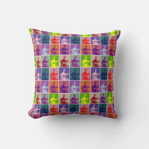 Almofada Jane Austen pop art colorido
