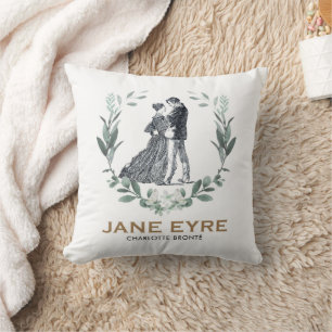 Almofada Jane Eyre e Edward Rochester com Wreath