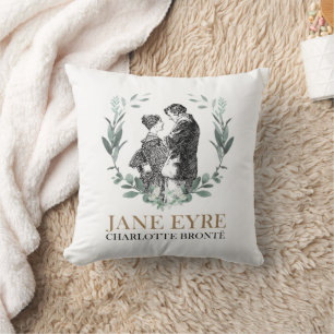 Almofada Jane Eyre e Edward Rochester com Wreath