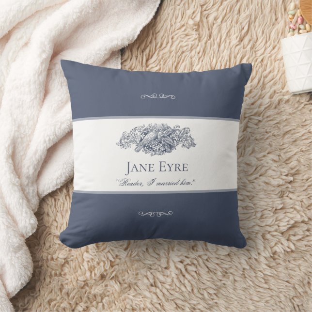 Almofada Jane Eyre - Leitor Que Eu Casei Com Ele - Doves Ci (Cobertor)