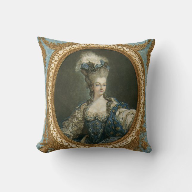 Almofada Janinet Retrait de Marie-Antoinette Fine Art (Frente)