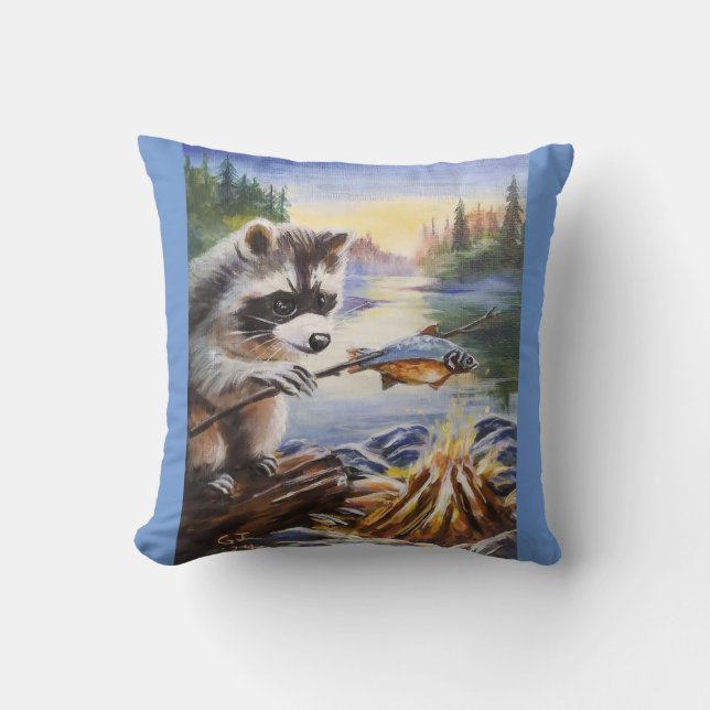 Almofada Janto de Peixes Raccoon (Frente)