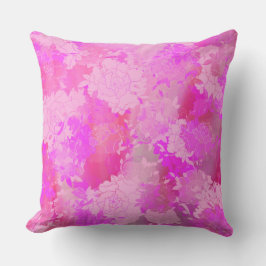 Almofada Japanese flowers pink patterns